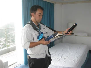 臭気測定の様子